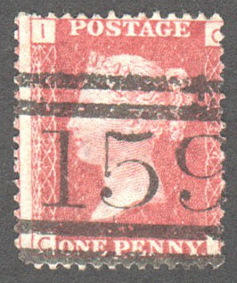 Great Britain Scott 33 Used Plate 174 - CI - Click Image to Close